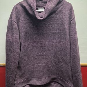 Columbia Women's Purple Cowl Neck Sweater